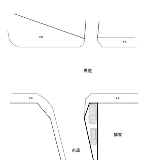 亀山市の駐車配置図