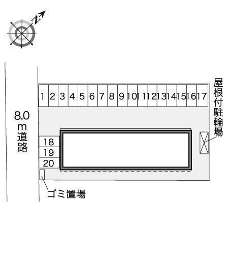 メルベーユ(40103)の駐車配置図