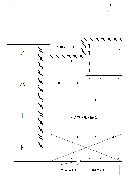 J-198の駐車配置図
