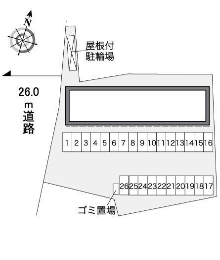 セゾン(36869)の駐車配置図