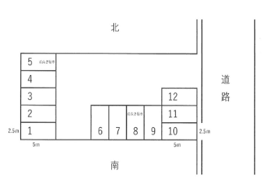 1109駐車場の駐車配置図