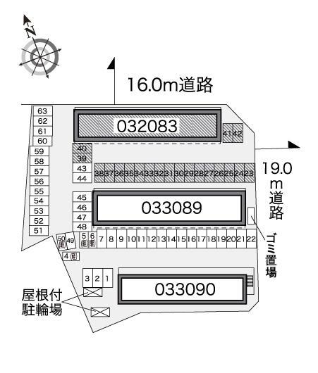 シャールポンド　Ｃ(32083)の駐車配置図