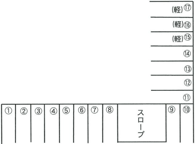 グリーンパーキングの駐車配置図