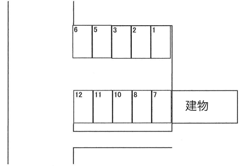 岩本駐車場の駐車配置図