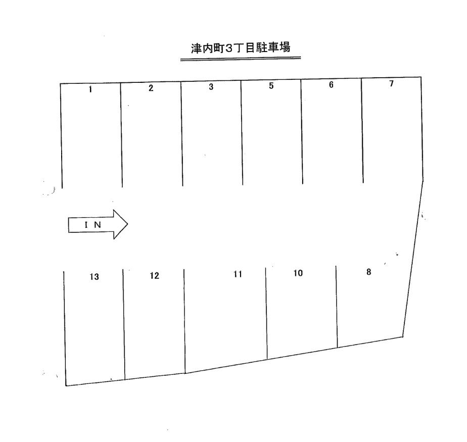 K(津内)駐車の駐車配置図