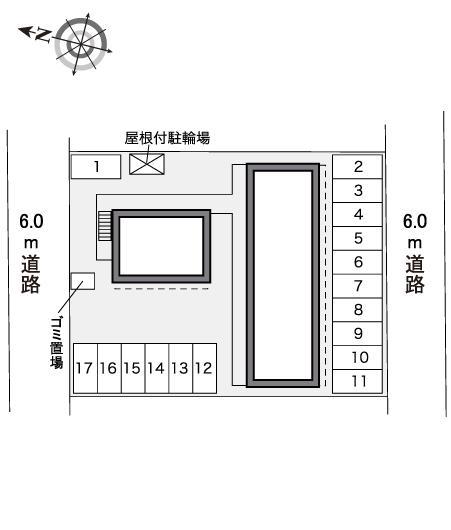ヴィラ(30310)の駐車配置図