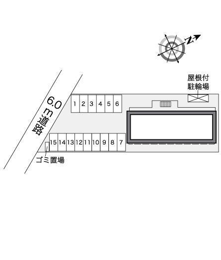 ティアラ(27555)の駐車配置図