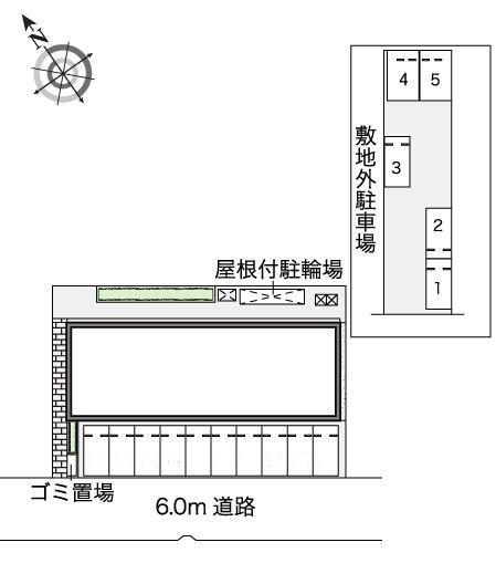 プレステージⅣ(42749)　敷地外駐車場の駐車配置図