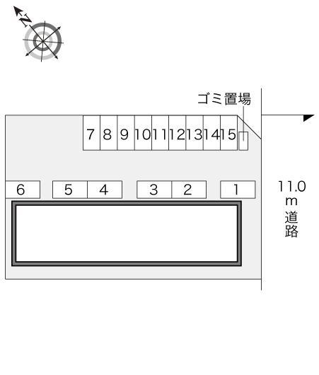 永山５　７(22826)の駐車配置図