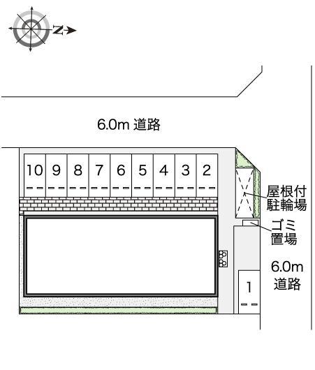 シメオン(45091)の駐車配置図