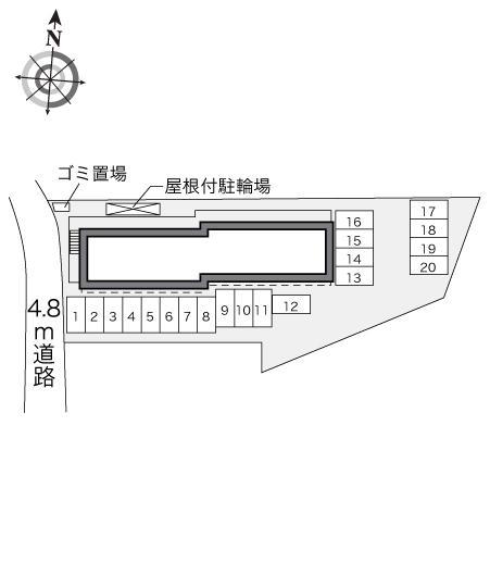 南木曽庵(33132)の駐車配置図