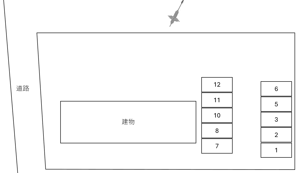 シャルドミールの駐車配置図