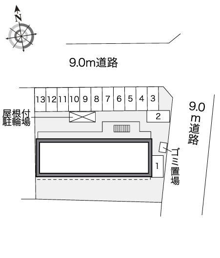 メゾン安達(40577)の駐車配置図