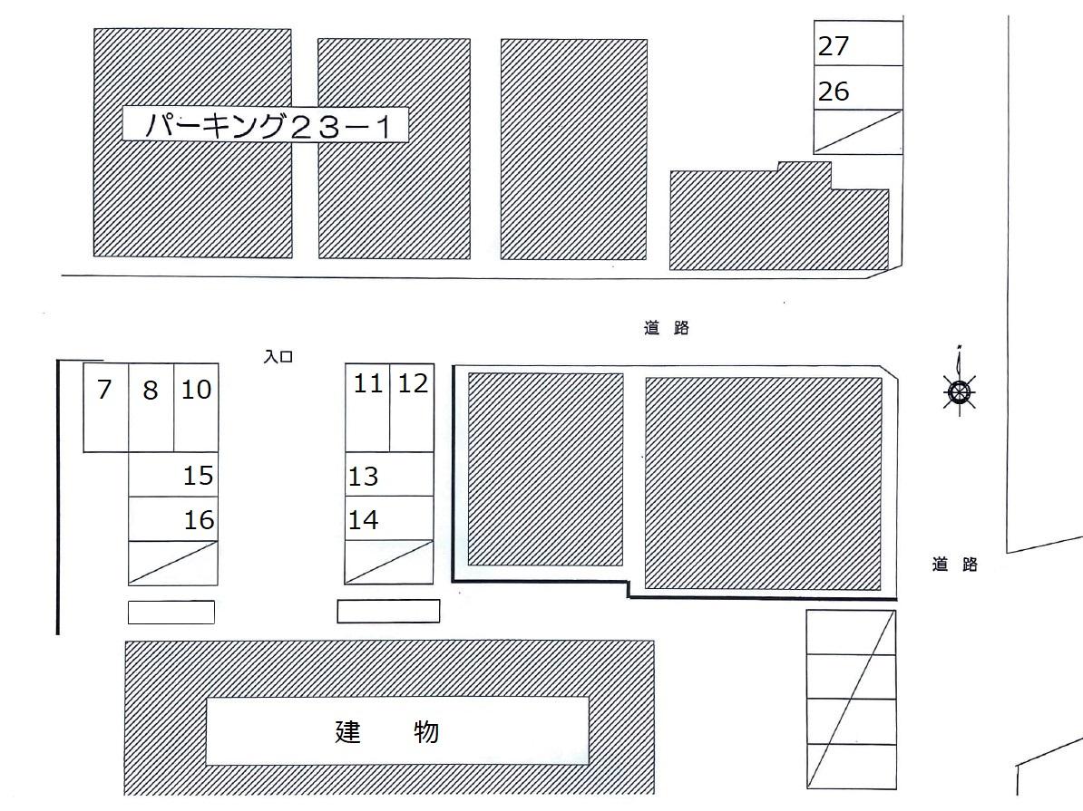パーキング23-1の駐車配置図
