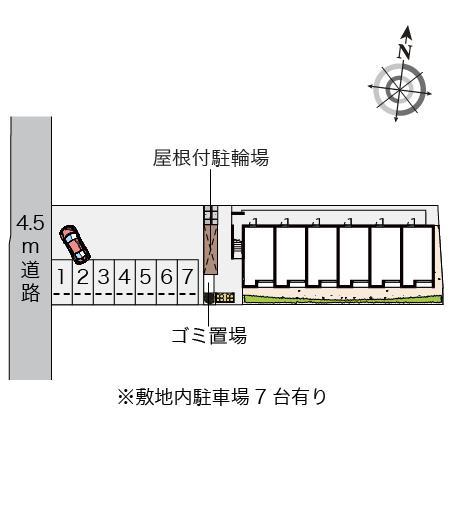 ウィステリア(55008)の駐車配置図