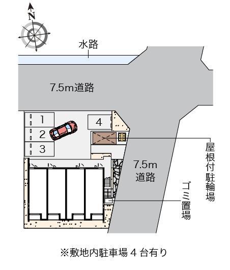 クレイノ神明(58804)の駐車配置図