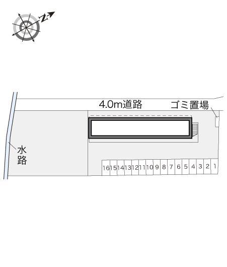 サニーコート(17856)の駐車配置図