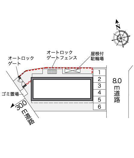 上社ＬＡ１(39180)の駐車配置図