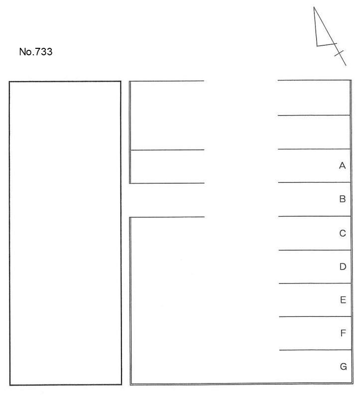 ７３３の駐車配置図