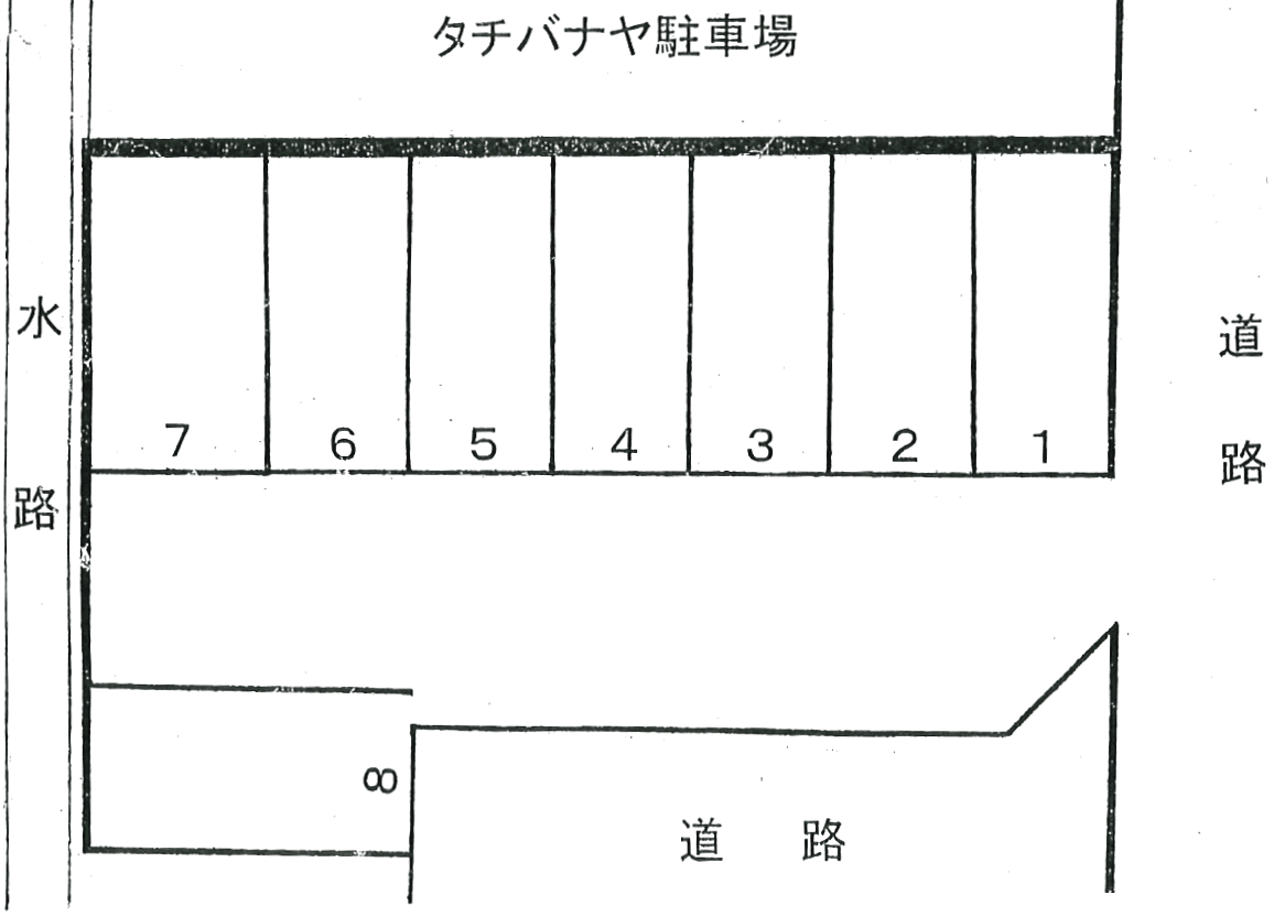 ６０・６０駐車場の駐車配置図