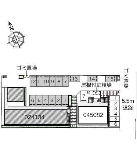 小諏訪Ⅱ(24134)の駐車配置図