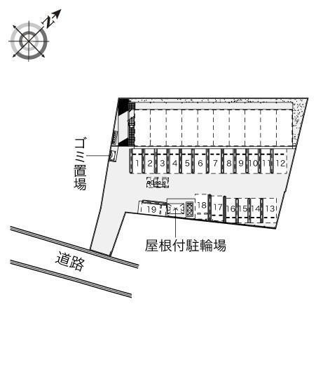 我が家(40965)の駐車配置図