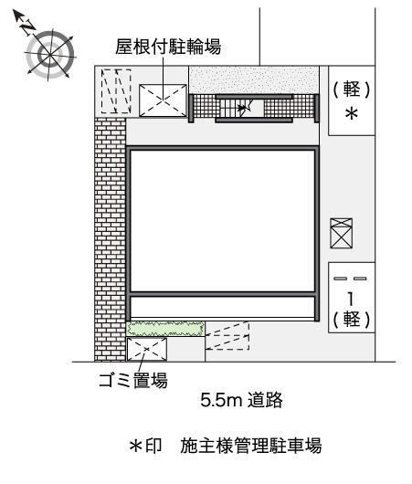 真嘉比(46081)の駐車配置図
