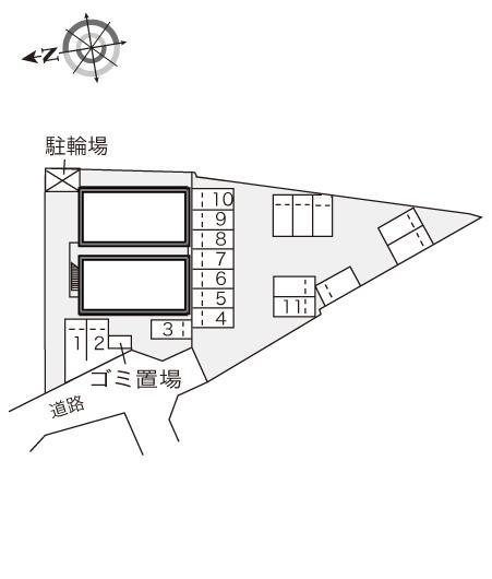 ＢｅｌｌｅＱｕｅｅｎ(23135)　敷地外駐車場の駐車配置図