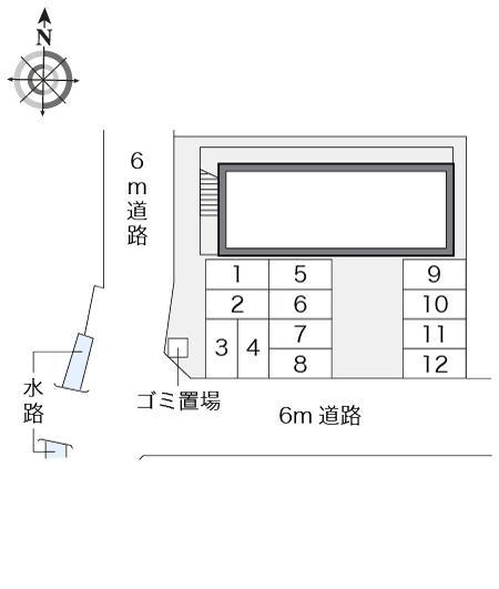 パークサイドＨＡＲＵ(12906)の駐車配置図