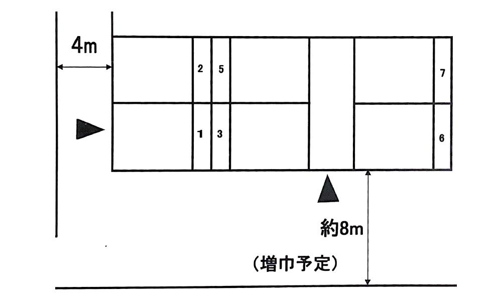 上和田856パーキングの駐車配置図