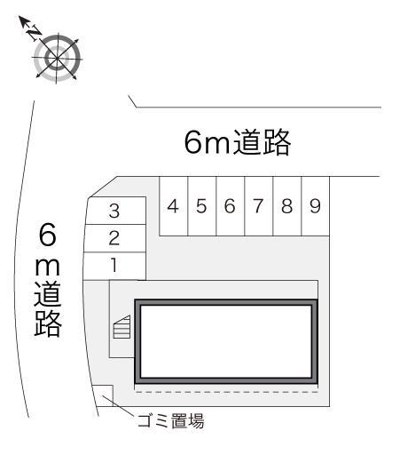 メディオ(16263)の駐車配置図