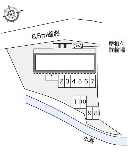 プラムバレー(40193)の駐車配置図