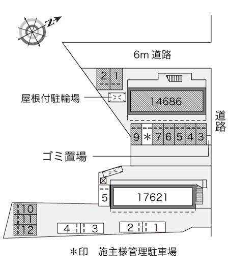 長府東(14686)の駐車配置図