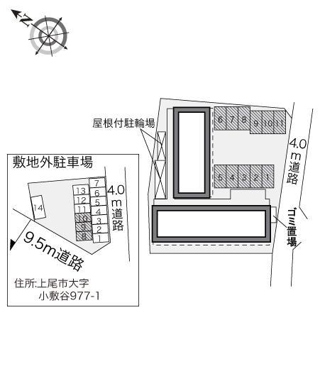 ラ　グレージュ(33391)の駐車配置図