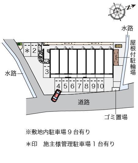 長府駅前(53889)の駐車配置図