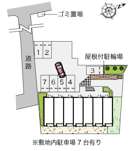 アイランド　パレス(54885)の駐車配置図