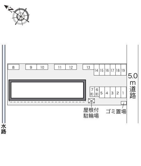 エクレール　ヴィラ(32430)の駐車配置図