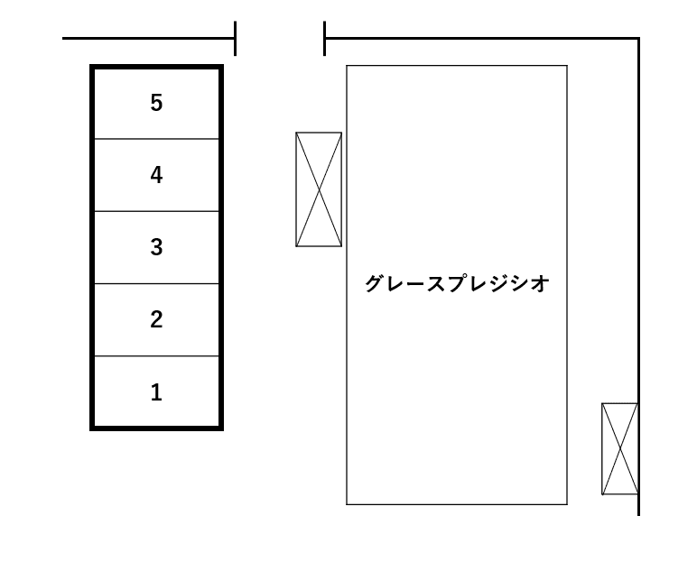 グレースプレジオの駐車配置図