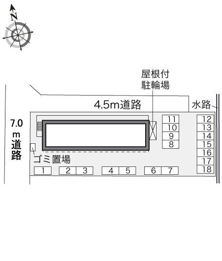 レーヴⅠ(34686)の駐車配置図
