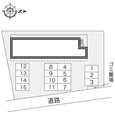 ＳｕｎＲｏｍａｎ琴平(10696)の駐車配置図