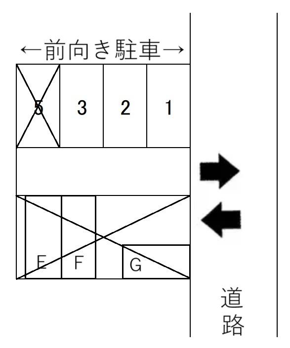 (17) 佐藤駐車場の駐車配置図