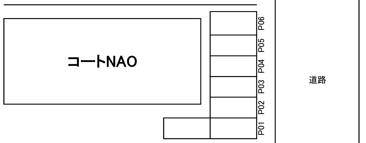 コートNAOの駐車配置図
