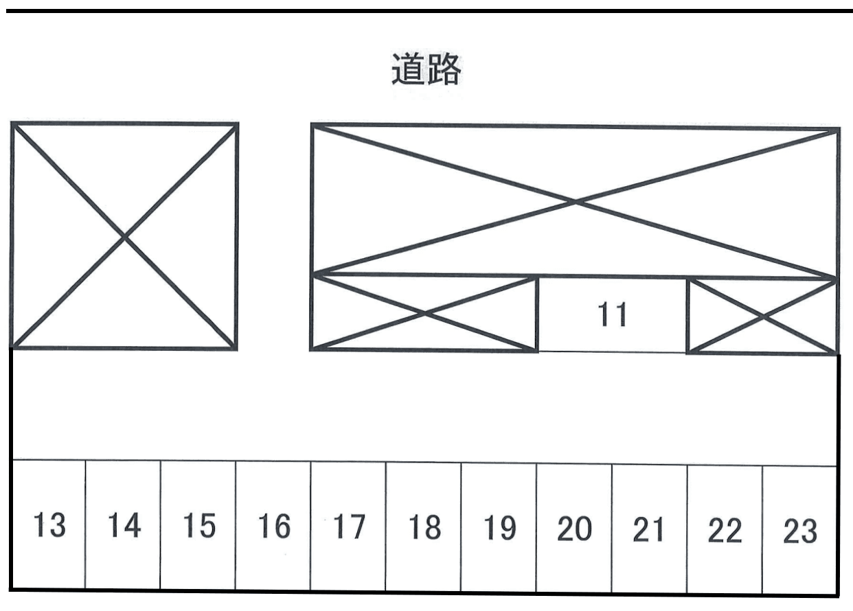 髙倉第一パーキングの駐車配置図