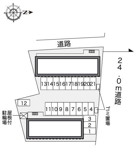 金堀１６(41275)の駐車配置図