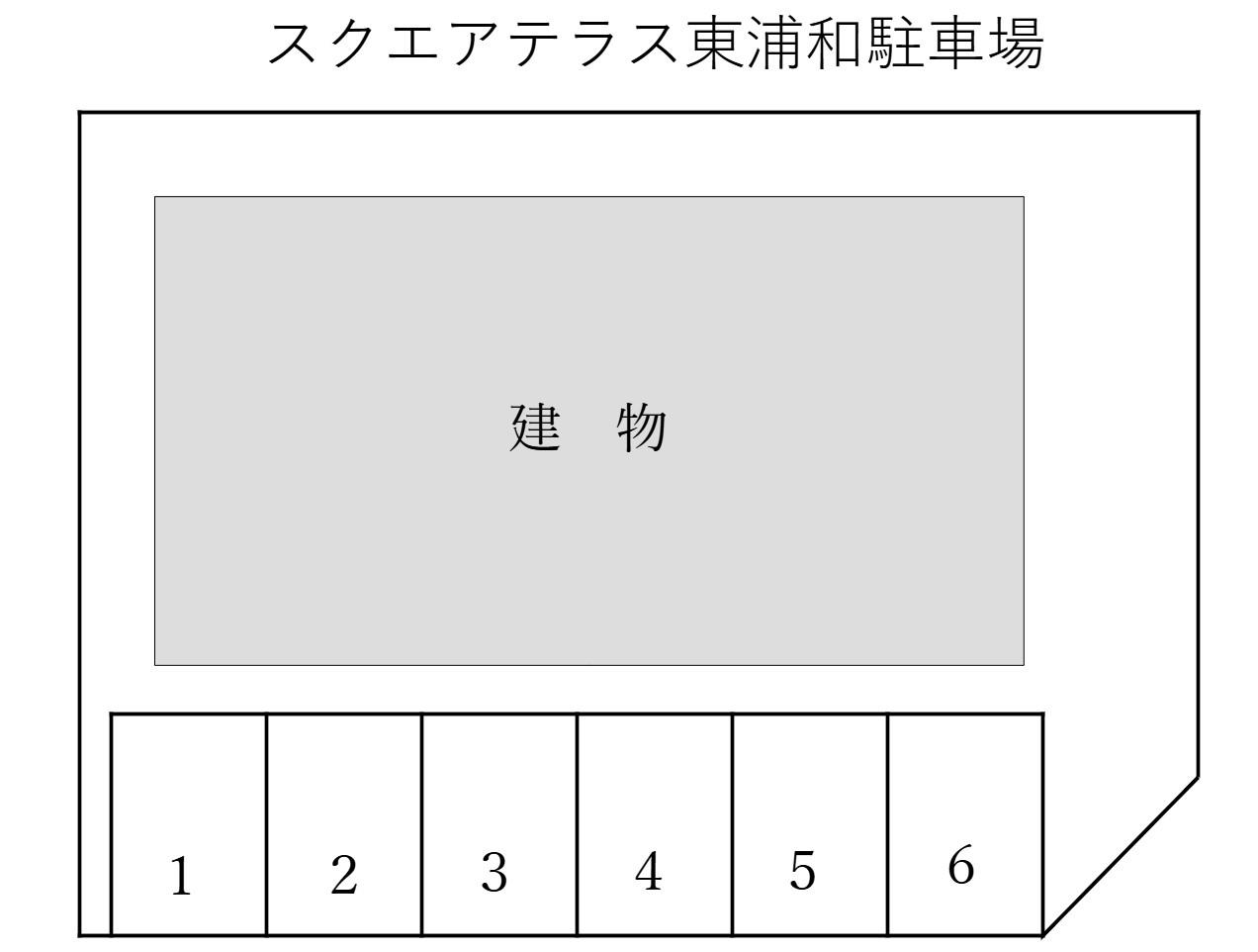 スクエアテラス東浦和駐車場の駐車配置図