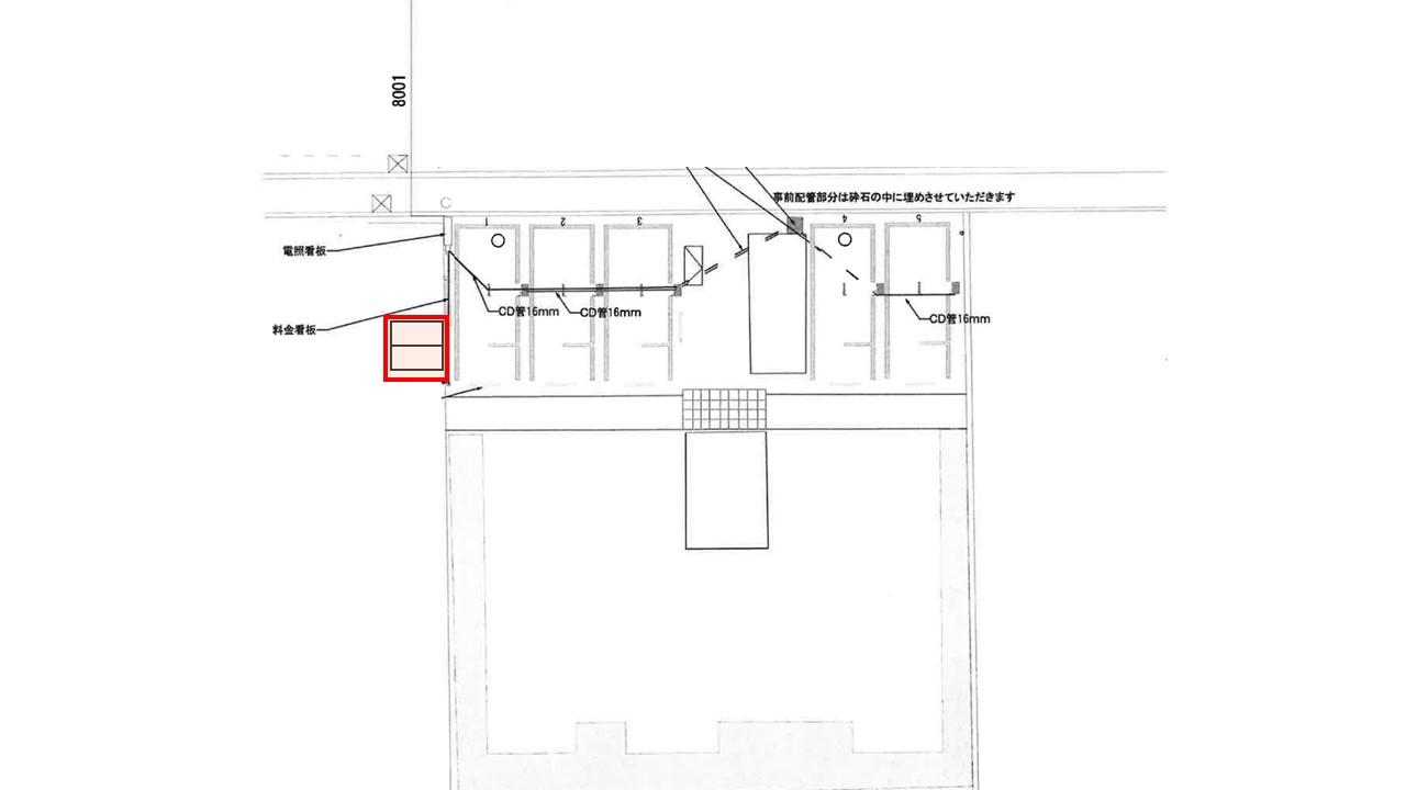 【バイク専用】川崎中島第３の駐車配置図