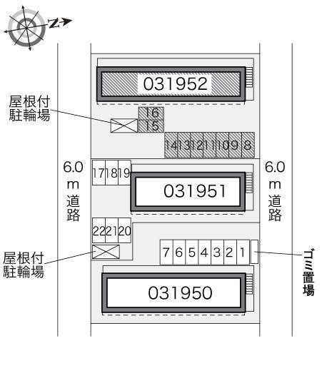 エクセル歩坂町Ⅲ(31952)の駐車配置図