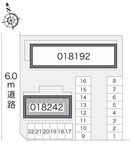ツインズＢ(18242)の駐車配置図