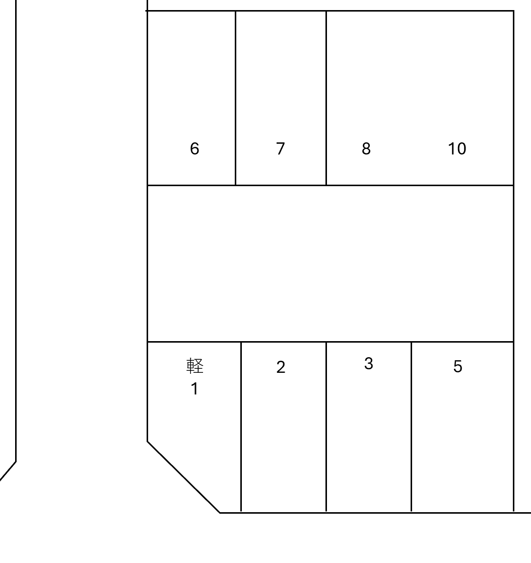 児玉モータープールの駐車配置図