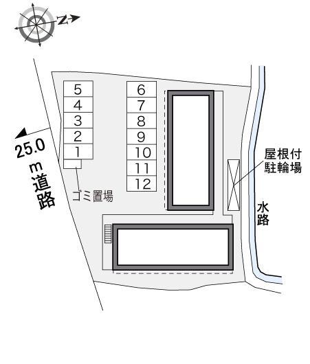 コンフォール中野(32733)の駐車配置図